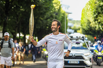 photo porteur de la flamme