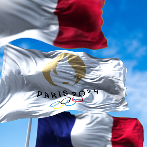 Drapeaux Jeux Olympiques et Paralympiques de Paris 2024