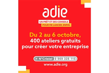 Ateliers gratuits proposés par l'Adie