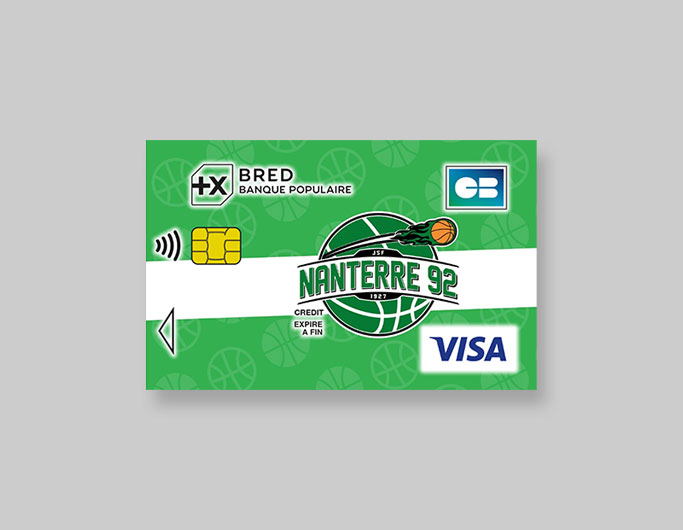 Lancement de la carte BRED Visa aux couleurs du Club de Basket Nanterre 92